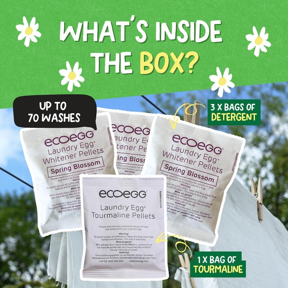 image 1 of Ecoegg Laundry Egg Refills / Spring Blossom / 70 washes