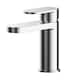 image 1 of Current Round Mini Mono Basin Mixer Tap, Push Button Waste - Chrome