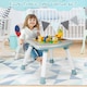 image 6 of COSTWAY 6-in-1 Baby High Chair Convertible Feeding Chair-colorful