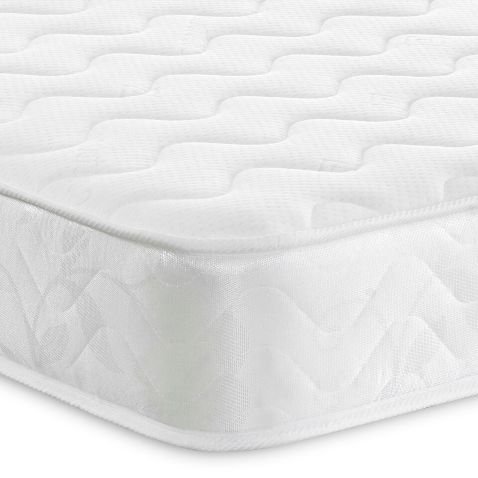 image 1 of Wave Design Sprung Mattress - Soft Feel, Deep Quilted Sleep Surface White | King