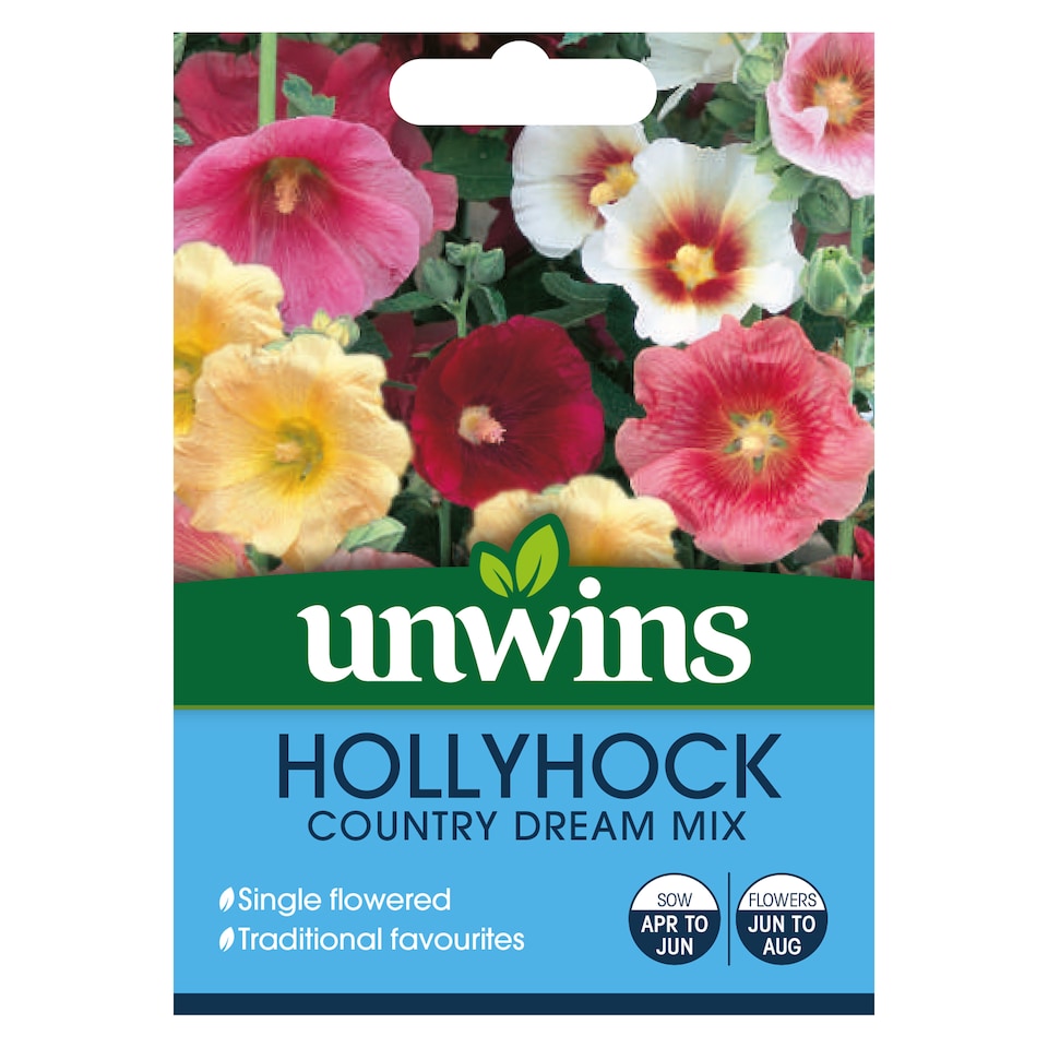 image 1 of Hollyhock Country Dream Mix | Multi | Mixed | Flower Seeds | 1