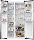 image 2 of Haier HSR5918DNMP - Inox American Fridge Freezer - Side by Side - D Rated