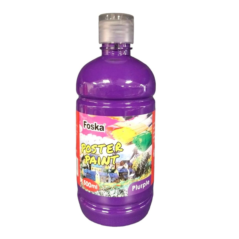 image 1 of 500ml Purple Poster Color Paint