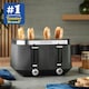 image 5 of Russell Hobbs Bronte 4 Slice Toaster - Black 26770