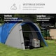 image 4 of Outsunny Compact Camping Tent w/ Vestibule & Mesh Vents for Hiking Green
