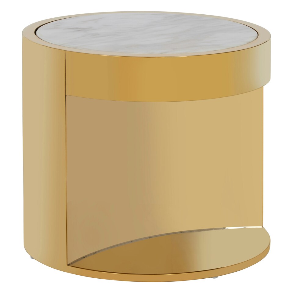 image 1 of ontemporary Design Round Side Table, Stylish Side Table, Boutique Inspired Versatile Modern Side Table Gold