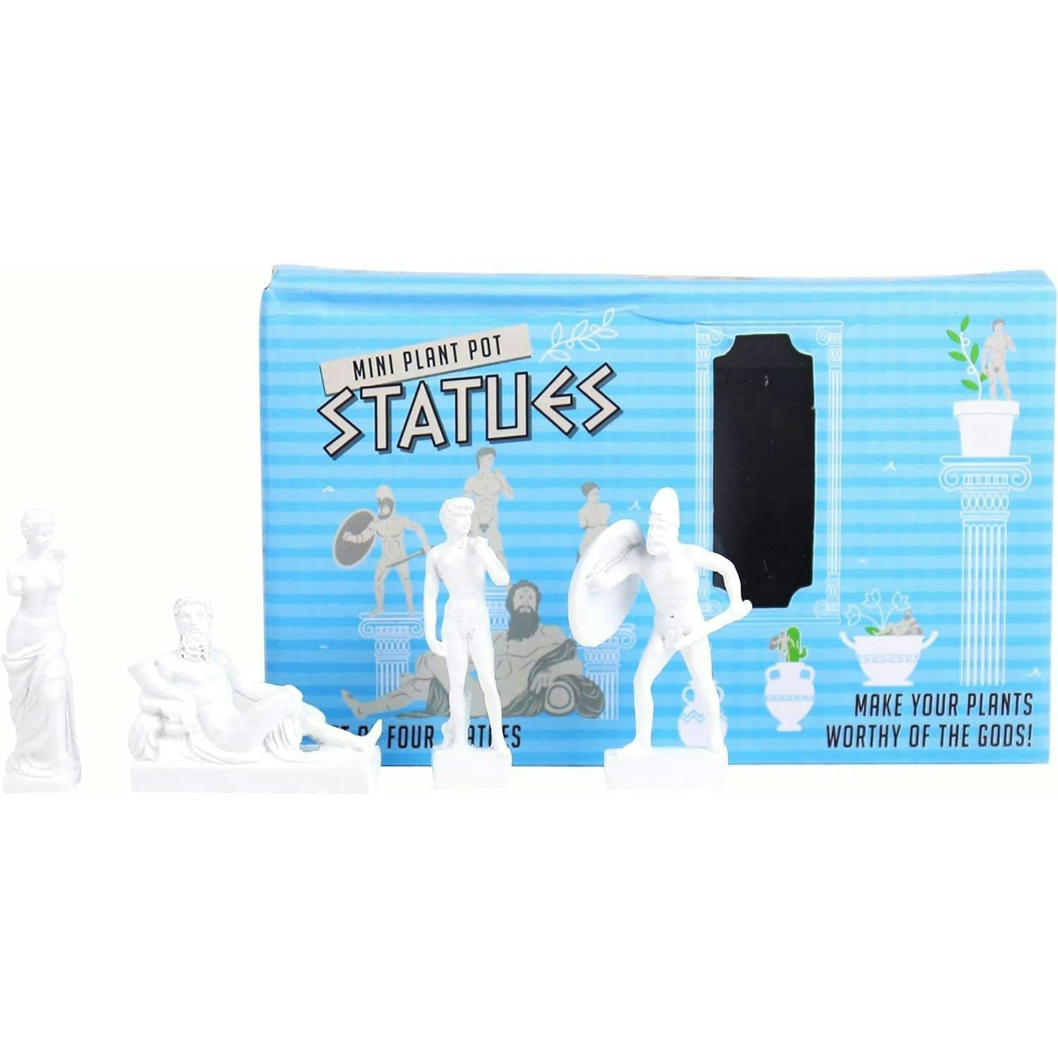 Gift Republic Mini Plant Pot Markers Greek God Statues