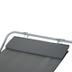 image 6 of Outsunny Single Texteline Outdoor Hammock Bed Patio Sun LoungerRocker Grey