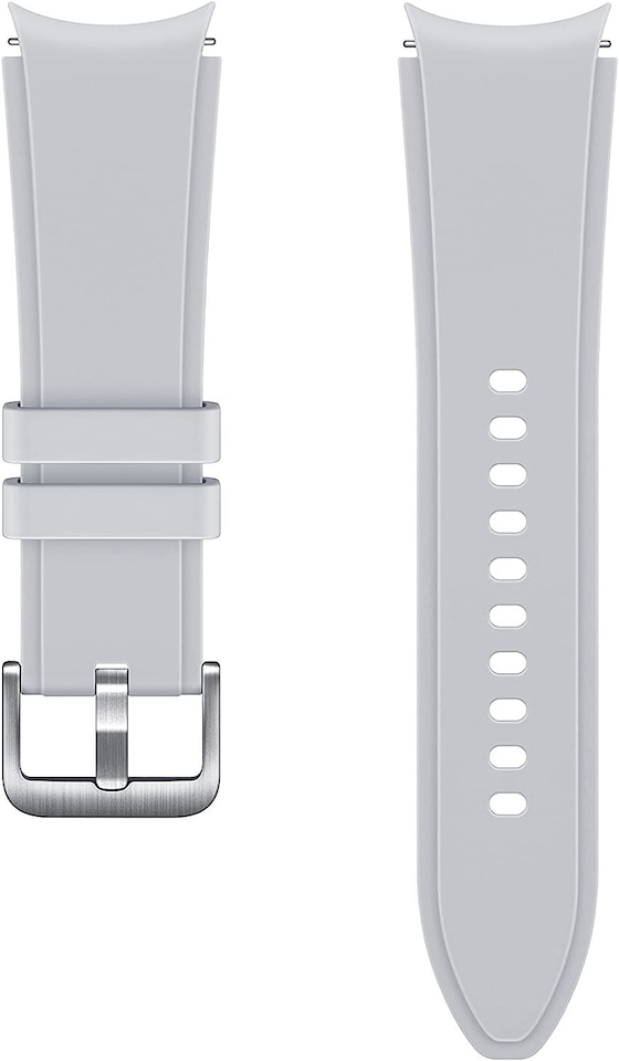 image 1 of Samsung Galaxy Watch 4-5 Ridge Sport Band 20mm S-M Silver - ET-SFR88SSEGEU