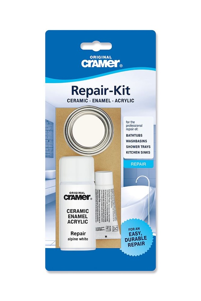 image 1 of Cramer - Ceramic Enamel Repair Kit Alpine - White