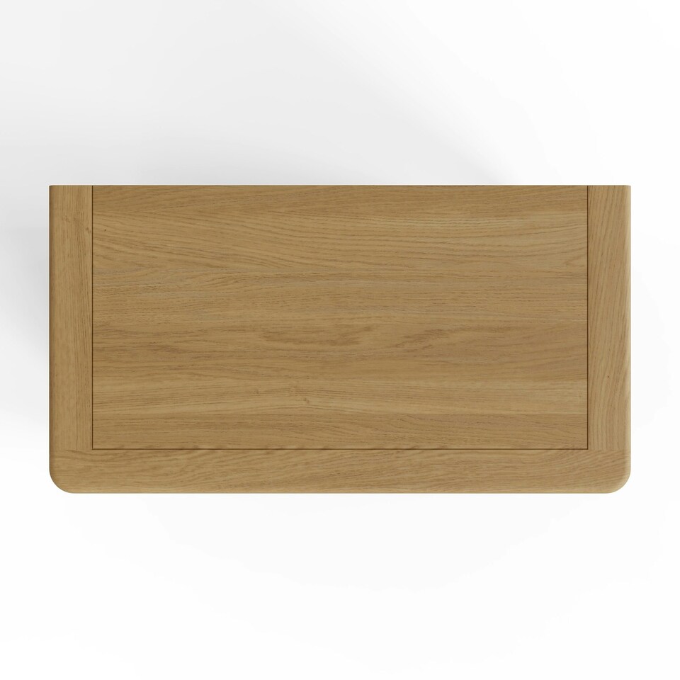 image 1 of Faire Ottoman Blanket Box in Sage Green with Oak Top Green