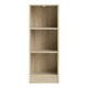 image 2 of Basic Low Narrow Bookcase (2 Shelves) in Oak