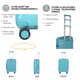 image 6 of Cabin Suitcase Small 20’ Inch Hard Shell Hand Luggage - Lightweight & Durable, USB Charging Port, Secure TSA Lock, Dual Spinner Wheels