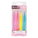 image 1 of Brushworks 4 Piece Combination Tweezer Set - Neon