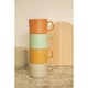 image 7 of KitchenCraft Mug Set Multicolour Stoneware 400ml Set of 4 | Multi