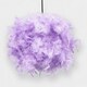 image 5 of Eye-Catching and Modern Small Lilac Feather Decorated Pendant Lighting Shade | Purple | Lilac | 1