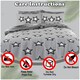 image 3 of VELVETIO Sammy Complete Duvet Cover Set with Fitted Sheet Printed Bedding Quilt