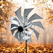59 Inch Windmill - Metal - L35 x W35 x H148 cm
