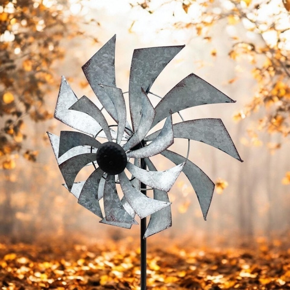 image 1 of 59 Inch Windmill - Metal - L35 x W35 x H148 cm