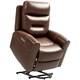 image 9 of HOMCOM Overstuffed Riser and Reclining Chair with USB Ports, Remote, Brown Brown