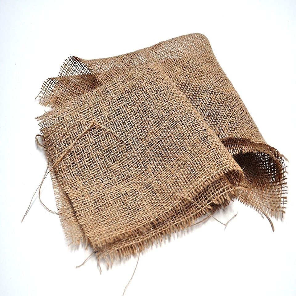 image 1 of Hessian Square Plant Basket Liners N/A | 45cm x 45cm / x3