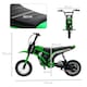 image 4 of HOMCOM 24V Kids Electric Motorbike with Twist Grip Throttle, Music, Horn - Green