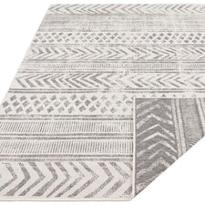 The Rugs Reversible Geometric Indoor Outdoor Flatweave Rug Polypropylene