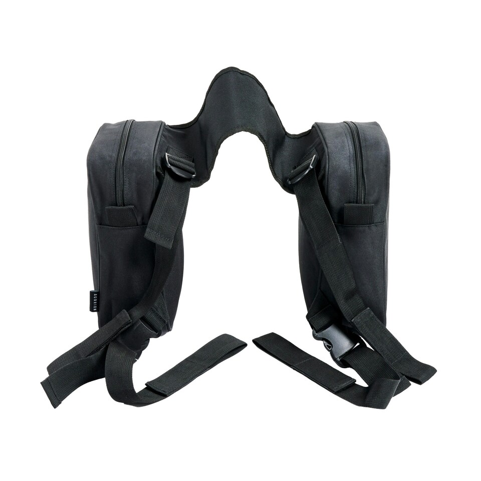 image 1 of Aubrion Logo Saddle Panniers - Black - One Size | Black