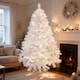 image 2 of 10FT Alaskan Pine White Christmas Bushy Looking Artificial Tree with Metal Stand | White | White