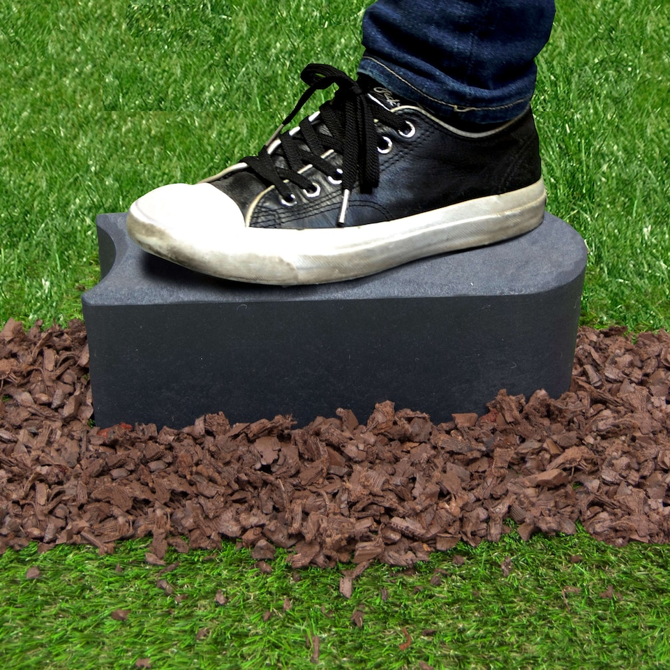 image 1 of Garden Edging Stomp Edge Border Graphite - 8 Pieces