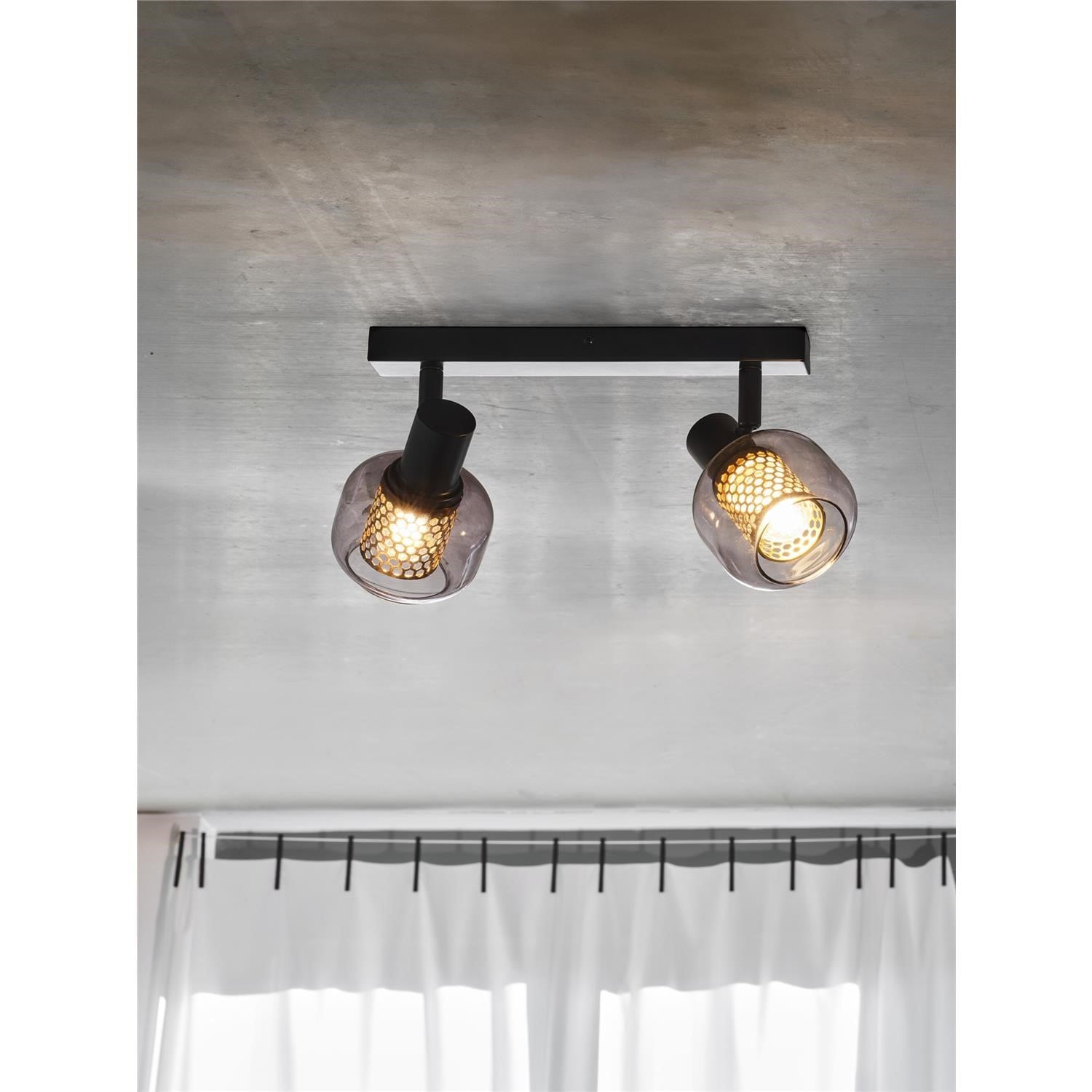 Osram Decor Spot Firefly LED Ceiling Light Black 5.6W 827 E14 Dimmable Modern