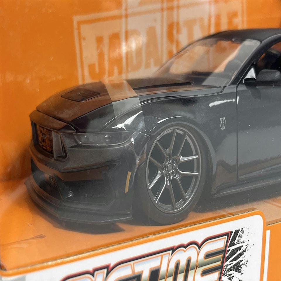 image 1 of 2024 Ford Mustang Dark Horse Black Bigtime Muscle 1:24 Scale Jada 35278