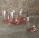 image 3 of Pasabahce Coloured Drinking Glasses Tumblers Set | Pink | Pink 240ml | Set of 6 | 6