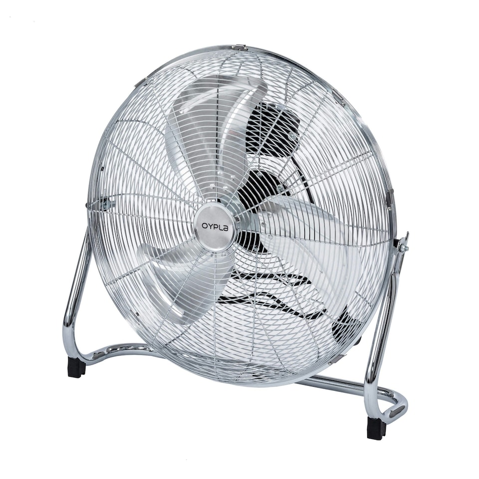 image 1 of Oypla Electrical 20" Inch 50cm Chrome 3 Speed Floor Standing Gym Fan Hydroponic