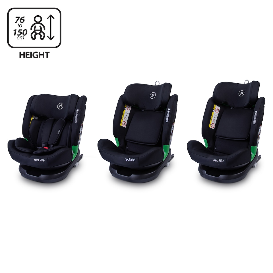 image 1 of Red Kite EVOLVE 123 Recline Car Seat | Black | Black | One Size | 1