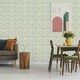 image 3 of Clarke & Clarke Acanthus Wallpaper - Sage Green/Cream - 10m x 0.5m Green