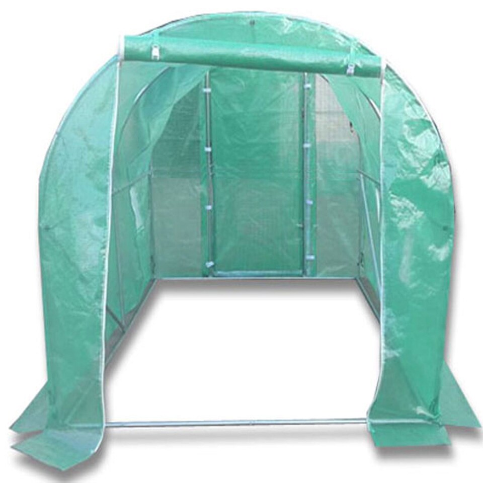 image 1 of 4m x 2m (13' x 7' approx) Pro+ Polytunnel Greenhouse - Green