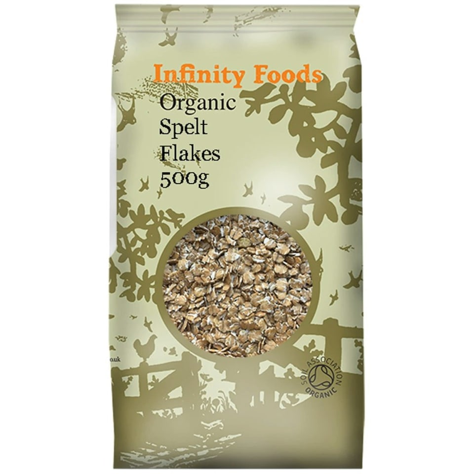 Wholegrain Spelt Flakes, Organic 500g (Infinity Foods)