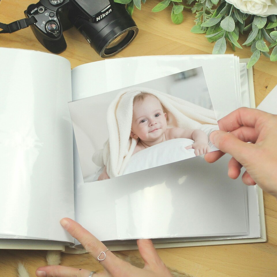 image 1 of Personalised Scandi Safari Animals Square Photo Album