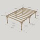 image 4 of Premium Pergola 6 Posts - Wood - L420 x W720 x H270 cm - Rustic Brown