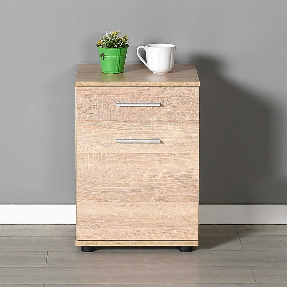 image 1 of Adore Modern Bedside - Sonoma Oak