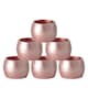 image 1 of Argon Tableware Metallic Napkin Rings - 4.5cm - Rose Gold - Pack of 6 | Pink | Rose Gold