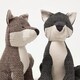 image 4 of Homescapes Fox Door Stop - Set of 2 - Animal Door Stops
