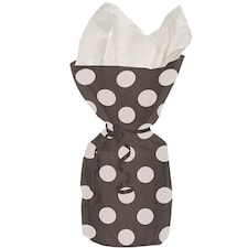 Midnight Black Decorative Dots Gift Bags - Pack of 20