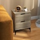 image 6 of HOMCOM Bedside Tables Set of 2 with 2 Drawers for Bedroom, Living Room, Black