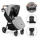 image 1 of Stomp Stride Prime Stroller - Birth to 22kg, Extra-Large Seat, Multi-Terrain Wheels, Raincover, Footwarmer, Cupholder, Buggy Organiser & More (Pearl Grey)