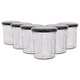 image 1 of Argon Tableware Glass Jam Jars with Lids - 150ml - Pack of 6