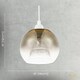 image 7 of Modern Polished Gold and Clear Glass Circular Pendant Lighting Shade | Gold | Gold | 1