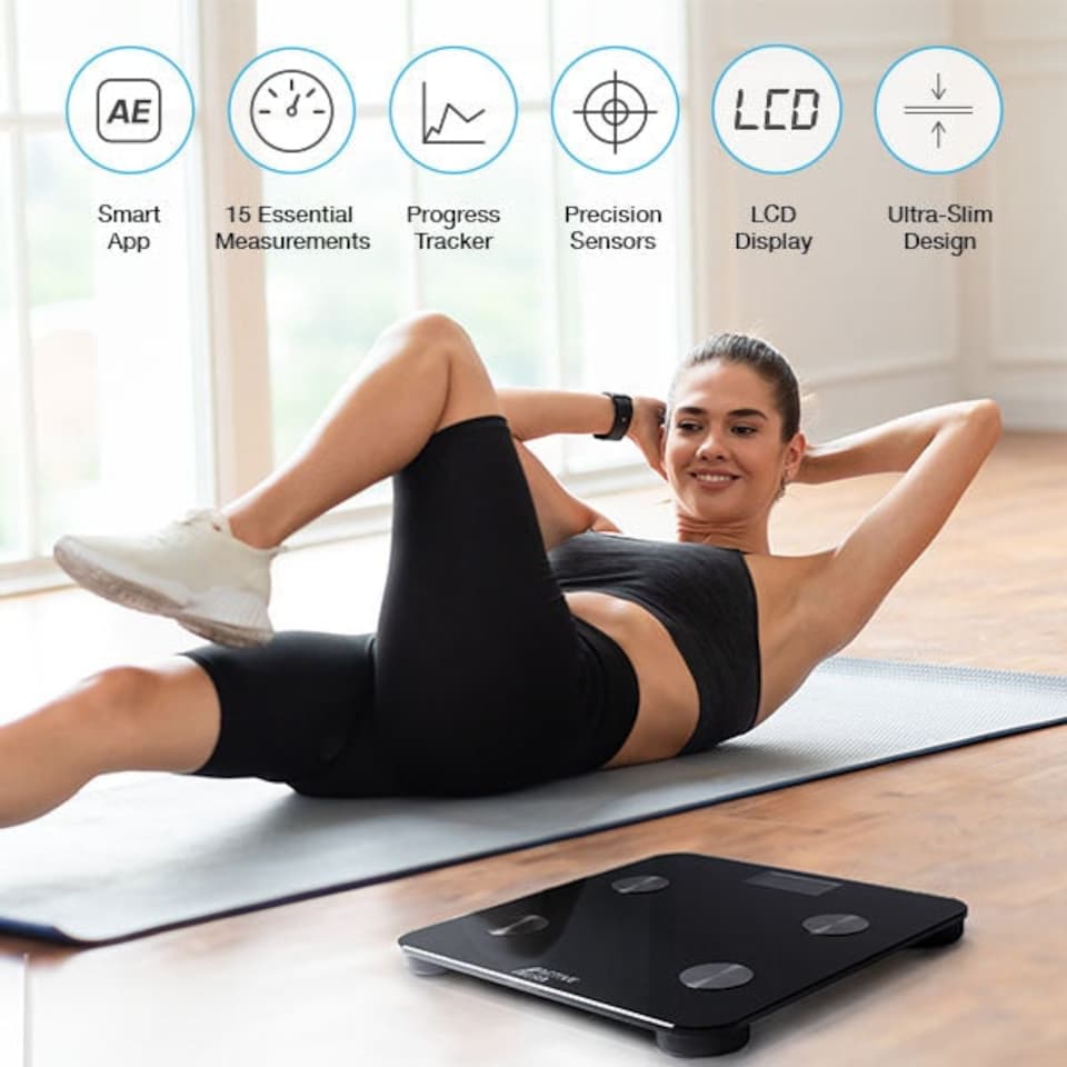 image 1 of Smart Bathroom Scales - V1 Black