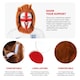 image 2 of Pack of 1 Three Lions England Set - Lion Manes & Face Paint Red | One Size